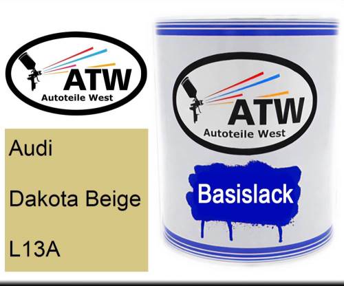 Audi, Dakota Beige, L13A: 1L Lackdose, von ATW Autoteile West.